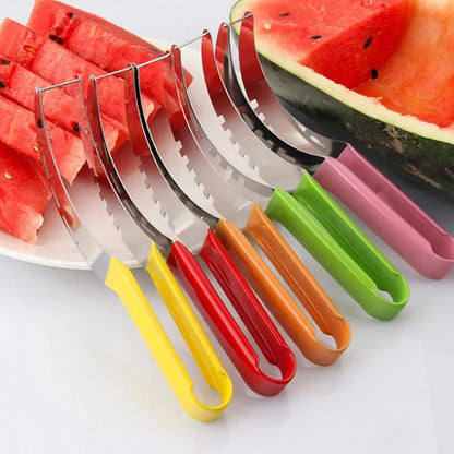 Stainless Steel Windmill Watermelon Cutter Artifact Salad Fruit Slicer Cutter Tool Watermelon Digger Kitchen Accessories Gadgets