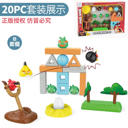 Angry Birds figure game with cute catapult.