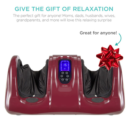 Therapeutic Foot Massager with High Intensity Rollers, Remote, 3 Modes