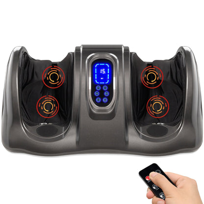 Therapeutic Foot Massager with High Intensity Rollers, Remote, 3 Modes