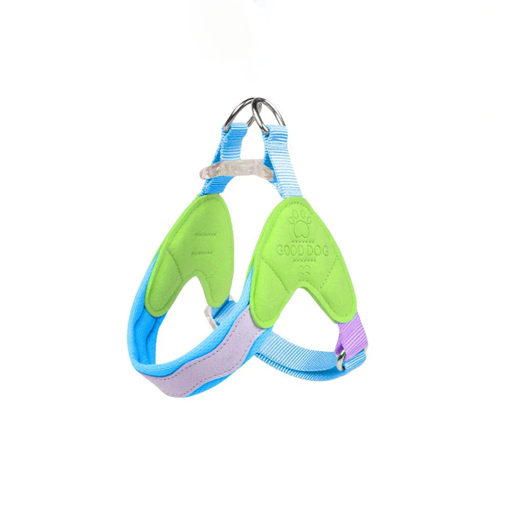 Dog Harness Y Shaped Adjustable Chest Straps Polyester Blends Summer 2026 Outdoor Use Easy Fit