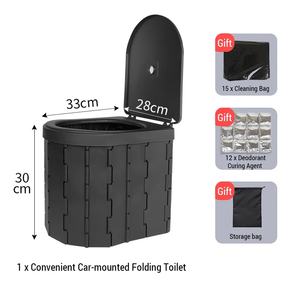 Portable Folding Camping & Car Toilet