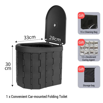 Portable Folding Camping & Car Toilet
