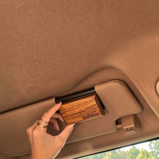 Eco-friendly Drift Wooden Car Air Freshener – Reusable Natural Scent Diffuser, Decorative Vehicle Accessory