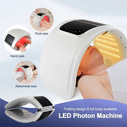 7-Color LED Photon Face Mask & Nano Spray Machine - Skin Rejuvenation Anti-Aging Home Therapy