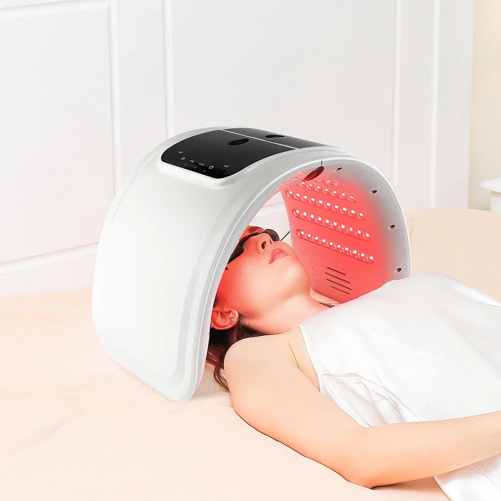 7-Color LED Photon Face Mask & Nano Spray Machine - Skin Rejuvenation Anti-Aging Home Therapy