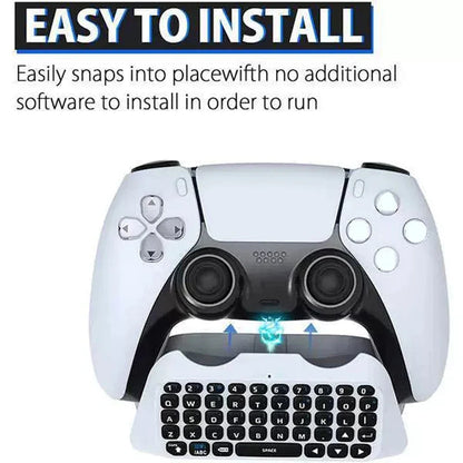 Wireless Bluetooth Keyboard for PS5 Controller