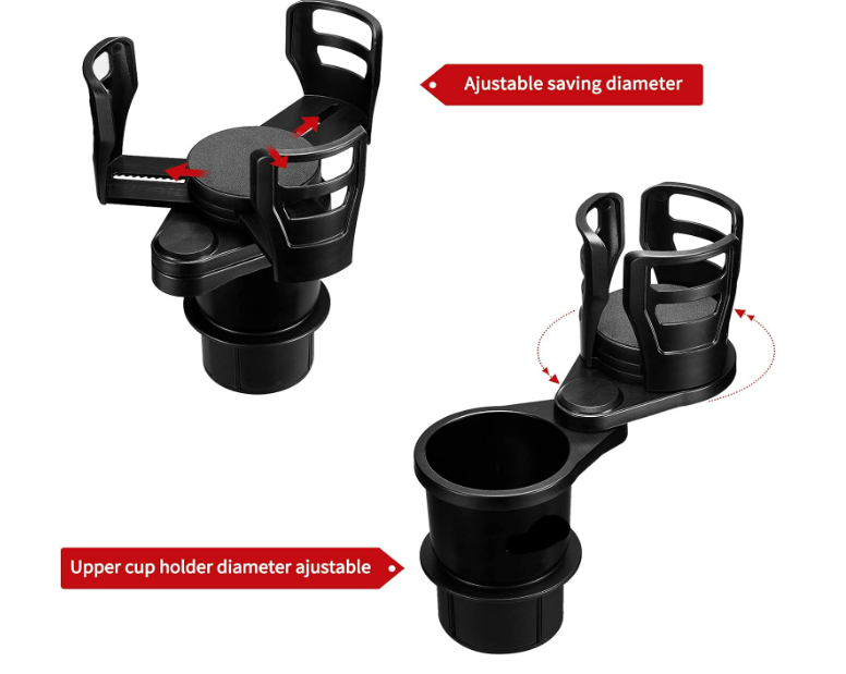 Car Expander Dual Cup Holder - Multifunctional Water Cup Mount Stand