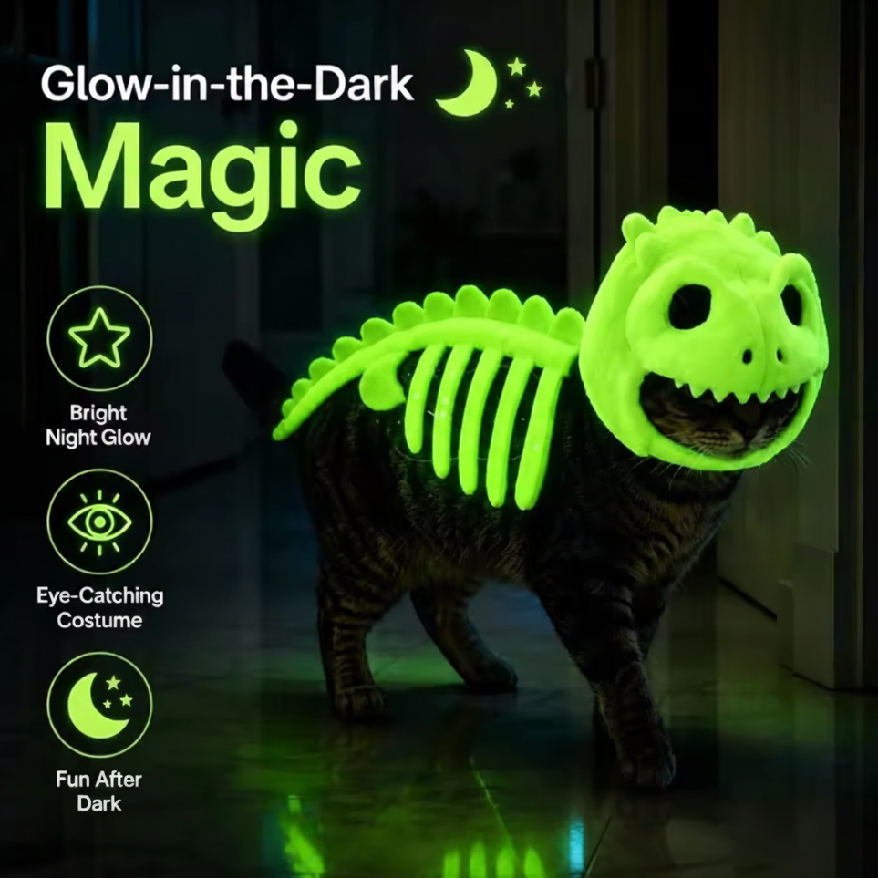 WagSpook™ - Dino Skeleton (Glow in Dark)