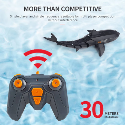 Remote Control Shark Submarine Toy RC Shark Electric Rechargeable Water Toy
