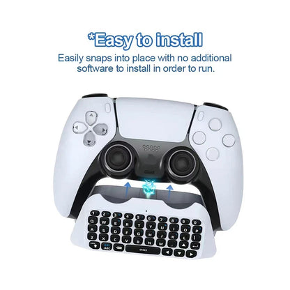 Wireless Bluetooth Keyboard for PS5 Controller