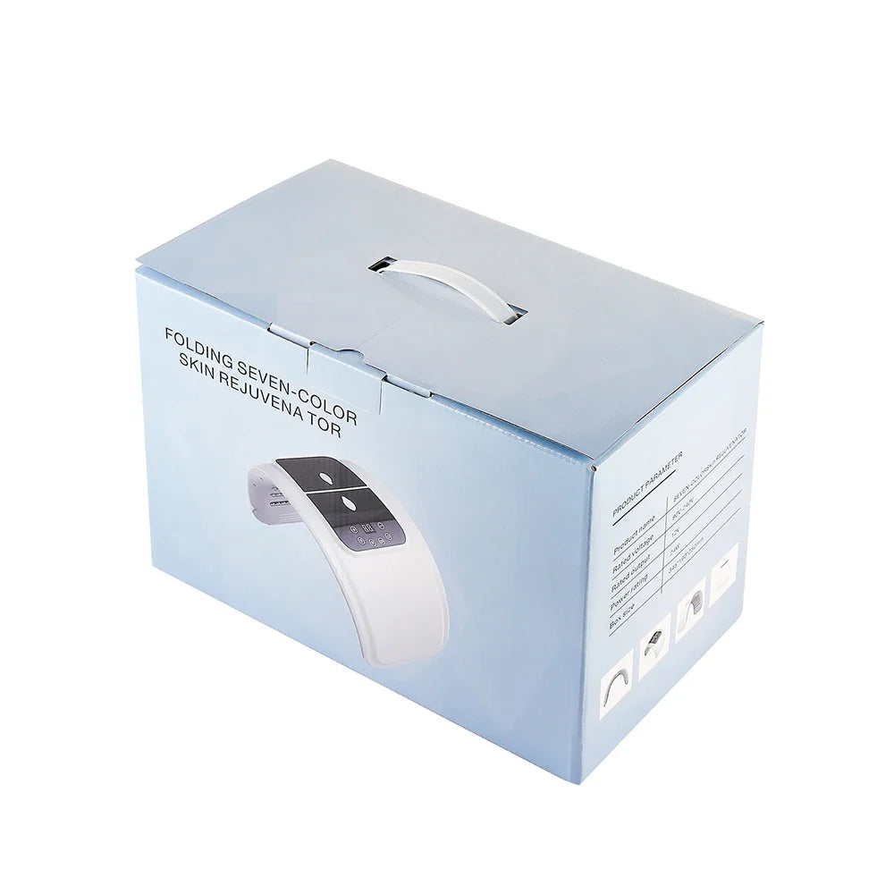 7-Color LED Photon Face Mask & Nano Spray Machine - Skin Rejuvenation Anti-Aging Home Therapy