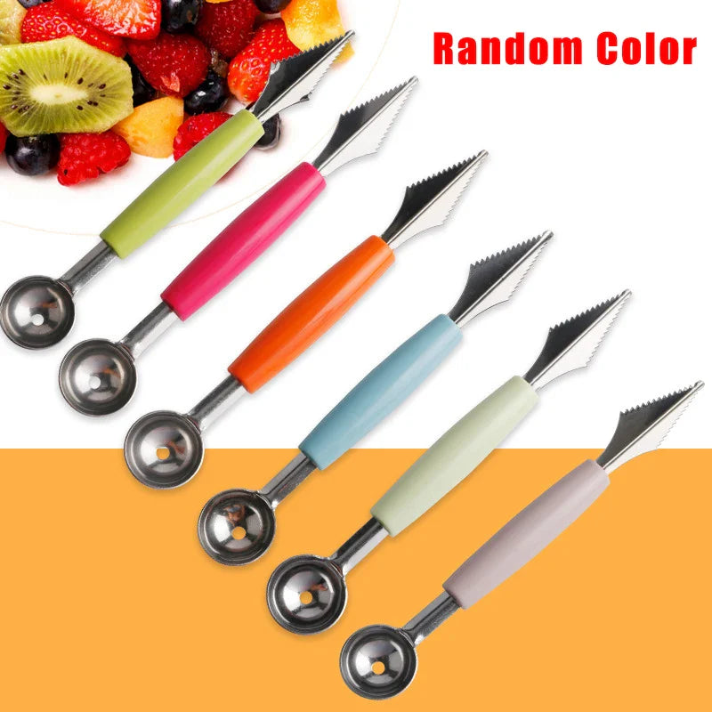 Stainless Steel Windmill Watermelon Cutter Artifact Salad Fruit Slicer Cutter Tool Watermelon Digger Kitchen Accessories Gadgets