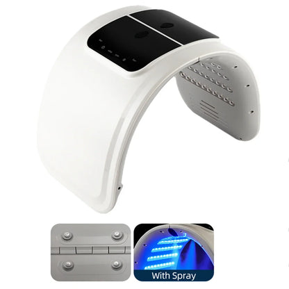 7-Color LED Photon Face Mask & Nano Spray Machine - Skin Rejuvenation Anti-Aging Home Therapy