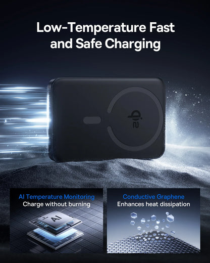 Qi2 Magnetic Power Bank 10000mAh – 15W Wireless & 22.5W USB-C Charging for iPhone & Samsung 2026