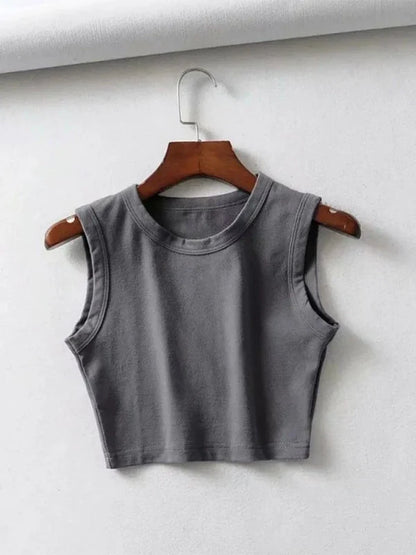 Cropped Sleeveless Top