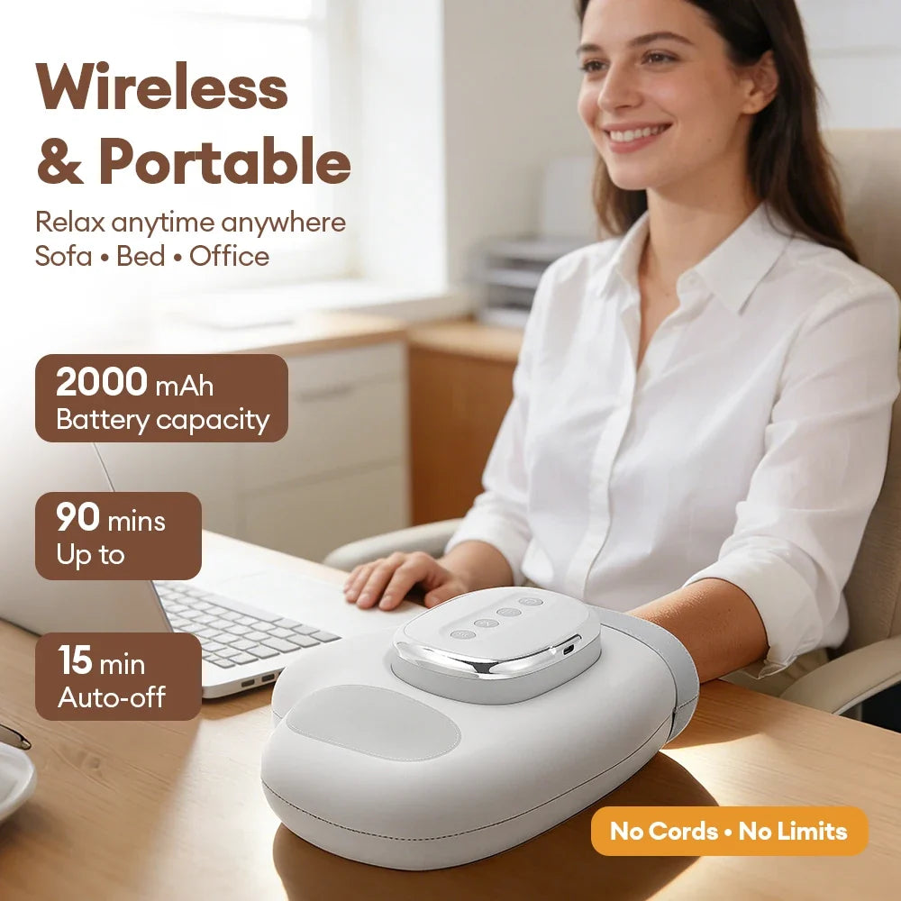 Electric Air Pressure Hand Massager – Finger Airbag Compress Thumb Acupoint Palm Kneading Glove 2026