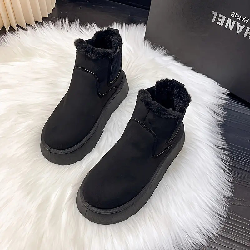 Soft Wool Lined Comfy Boots