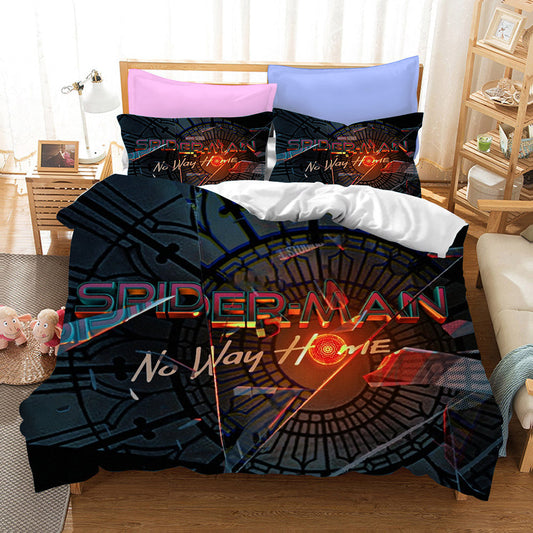 Spider Man No Way Home Cosplay Bedding Set Duvet Cover Pillowcases Halloween Home Decor