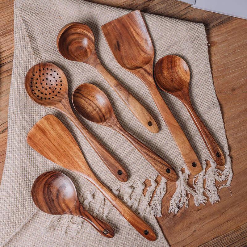 Teak Wooden Utensil Sets