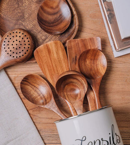 Teak Wooden Utensil Sets