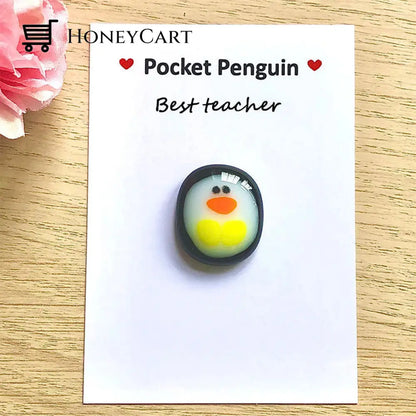 A Little Pocket Penguin Hug Best Teacher