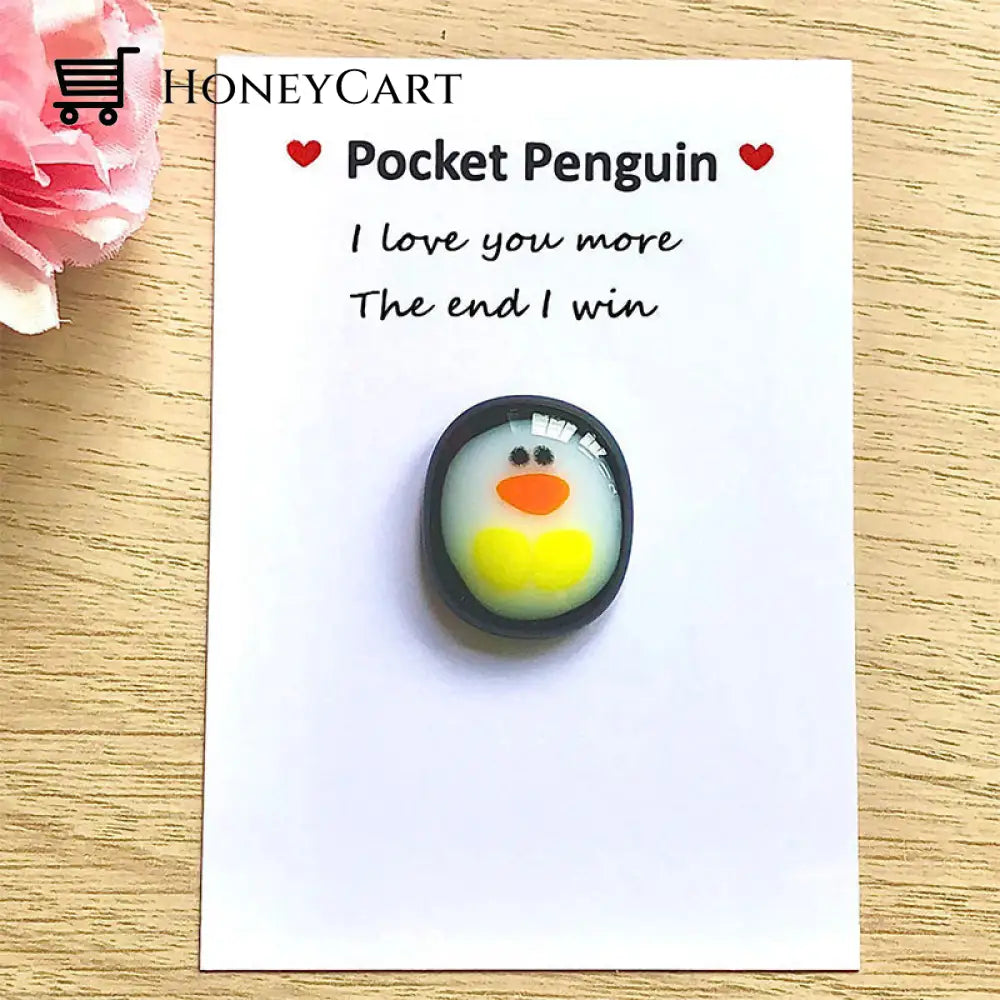 A Little Pocket Penguin Hug I Love You More