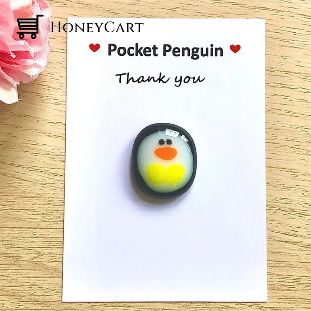 A Little Pocket Penguin Hug Thank You