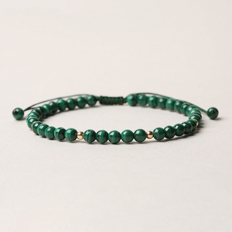 Natural Malachite Protection Calmness String Bracelet