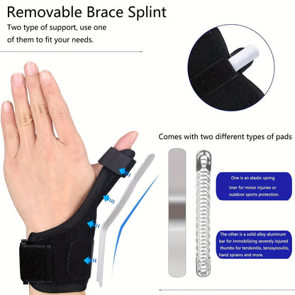 1 pair-Thumb Brace-Thumb Spica Splint-Reversible Thumb & Wrist Stabilizer Splint