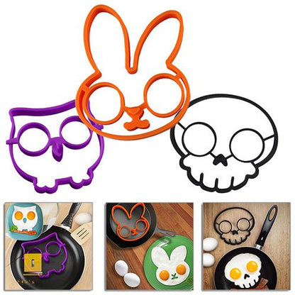 Halloween Horror Skull  Fried Egg Mold