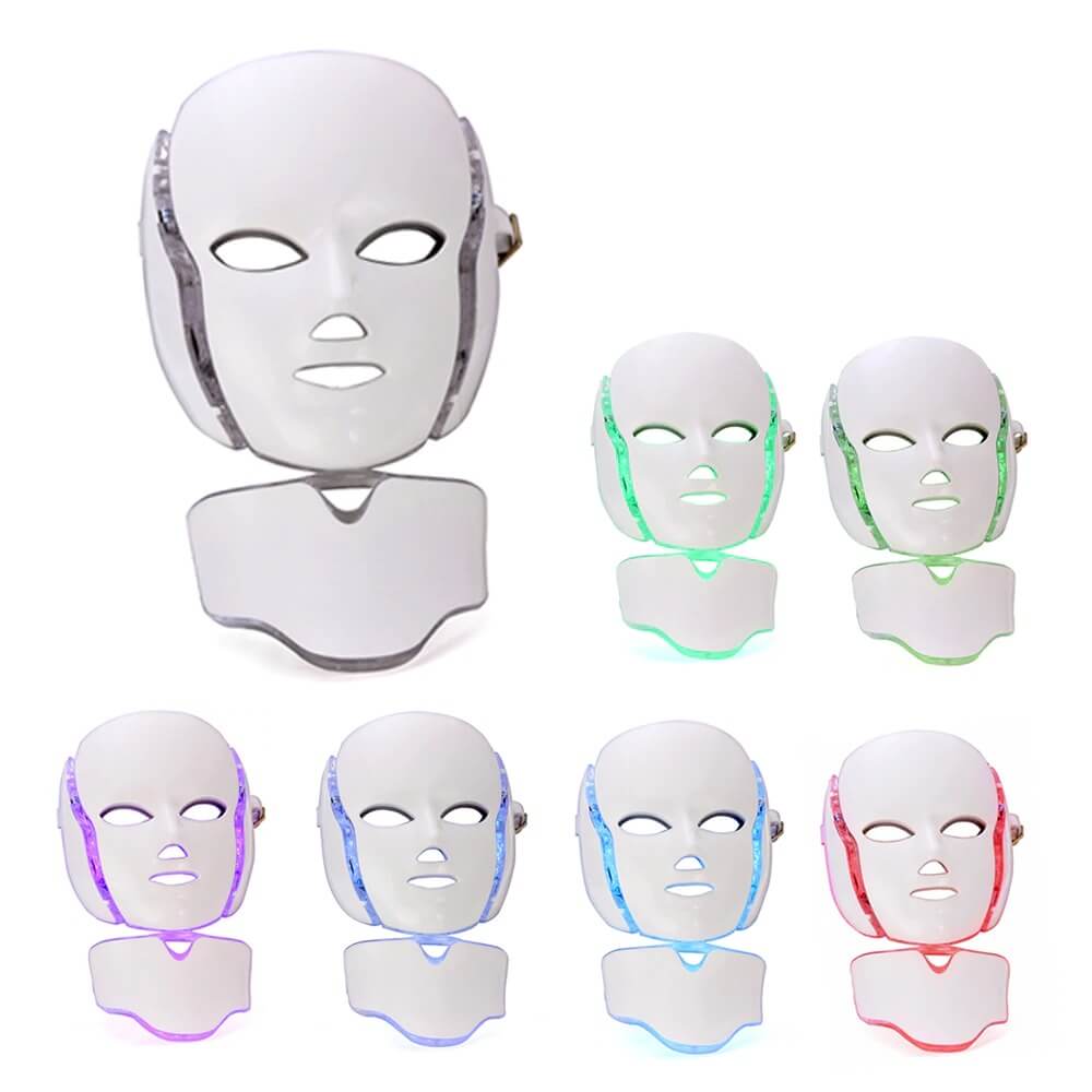 Professional LED Phototherapy Skin Rejuvenation Face And Neck Mask