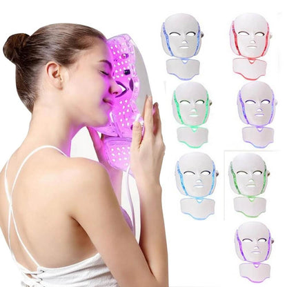 Professional LED Phototherapy Skin Rejuvenation Face And Neck Mask