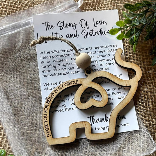 Generouslyed Friendship Gift • Sisterhood Elephant