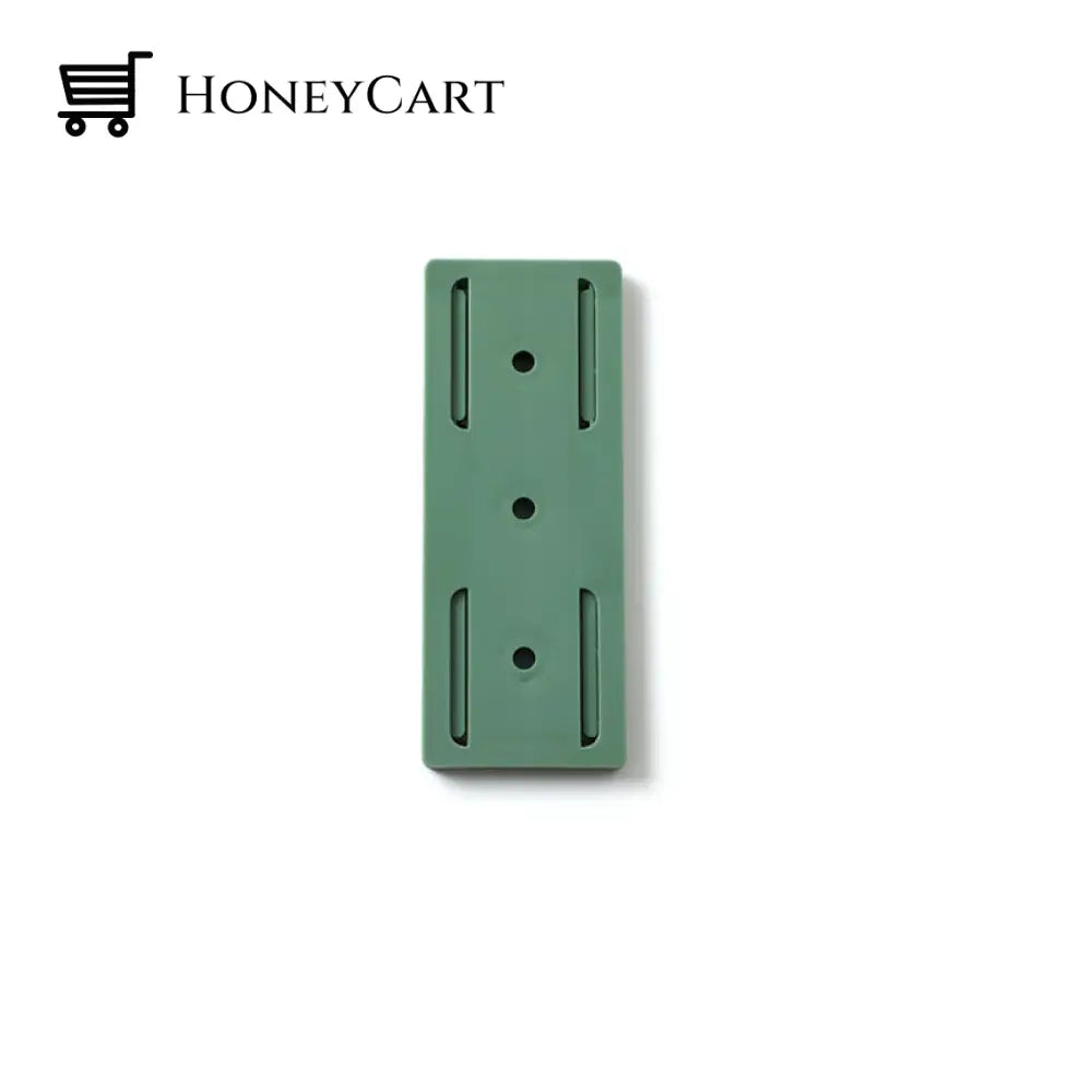 Adhesive Punch-Free Socket Holder Green / 1 Pc