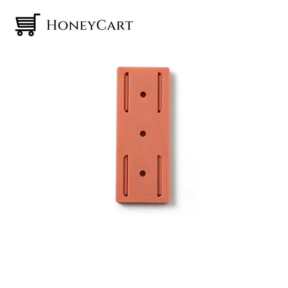 Adhesive Punch-Free Socket Holder Orange / 1 Pc