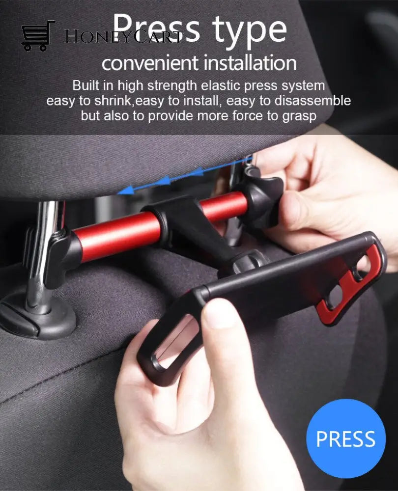 Adjustable Car Back Seat Long Phone Holder Mobile Accessories