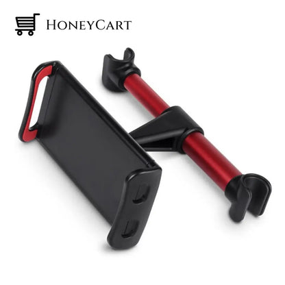 Adjustable Car Back Seat Long Phone Holder Red Mobile Accessories