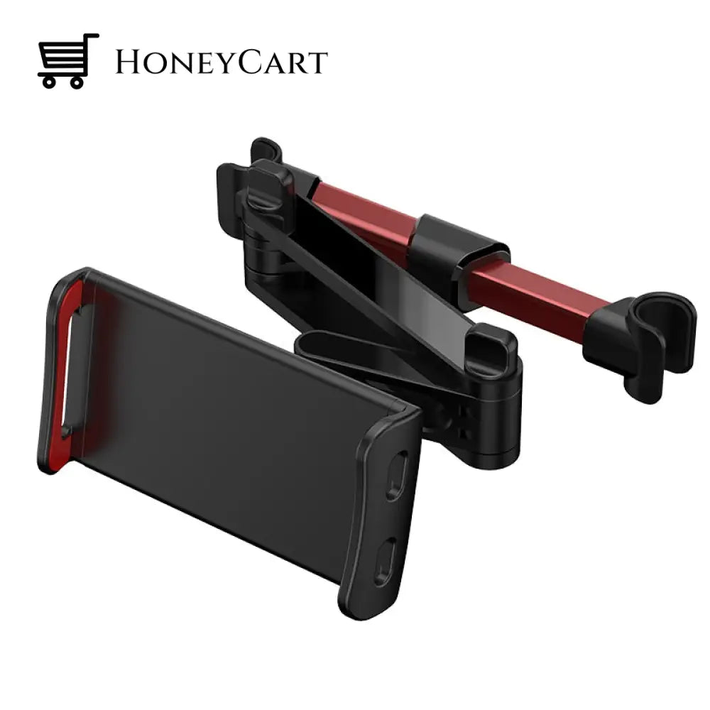 Adjustable Car Back Seat Long Phone Holder Red Telescopic Mobile Accessories