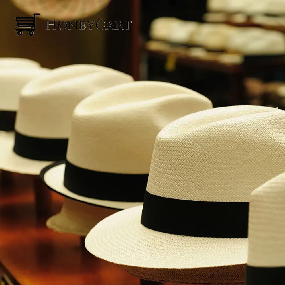 Adjustable Classic Panama Hat Milk White / S/M(22-22.8) Buy 1