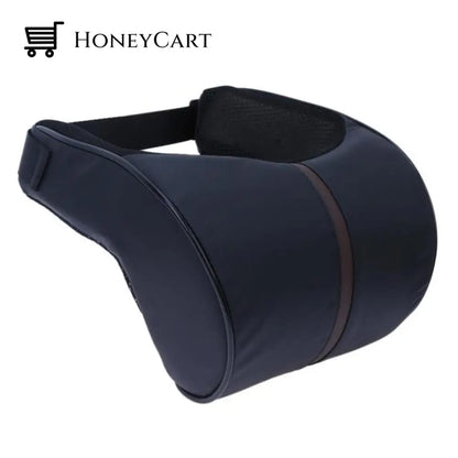 Adjustable Elastic Memory Foam Car Headrest Black