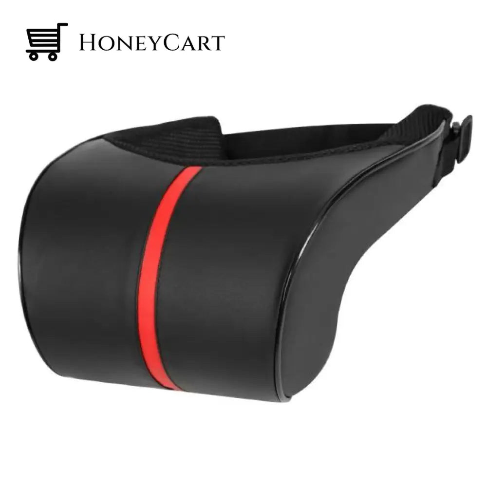 Adjustable Elastic Memory Foam Car Headrest Black Red