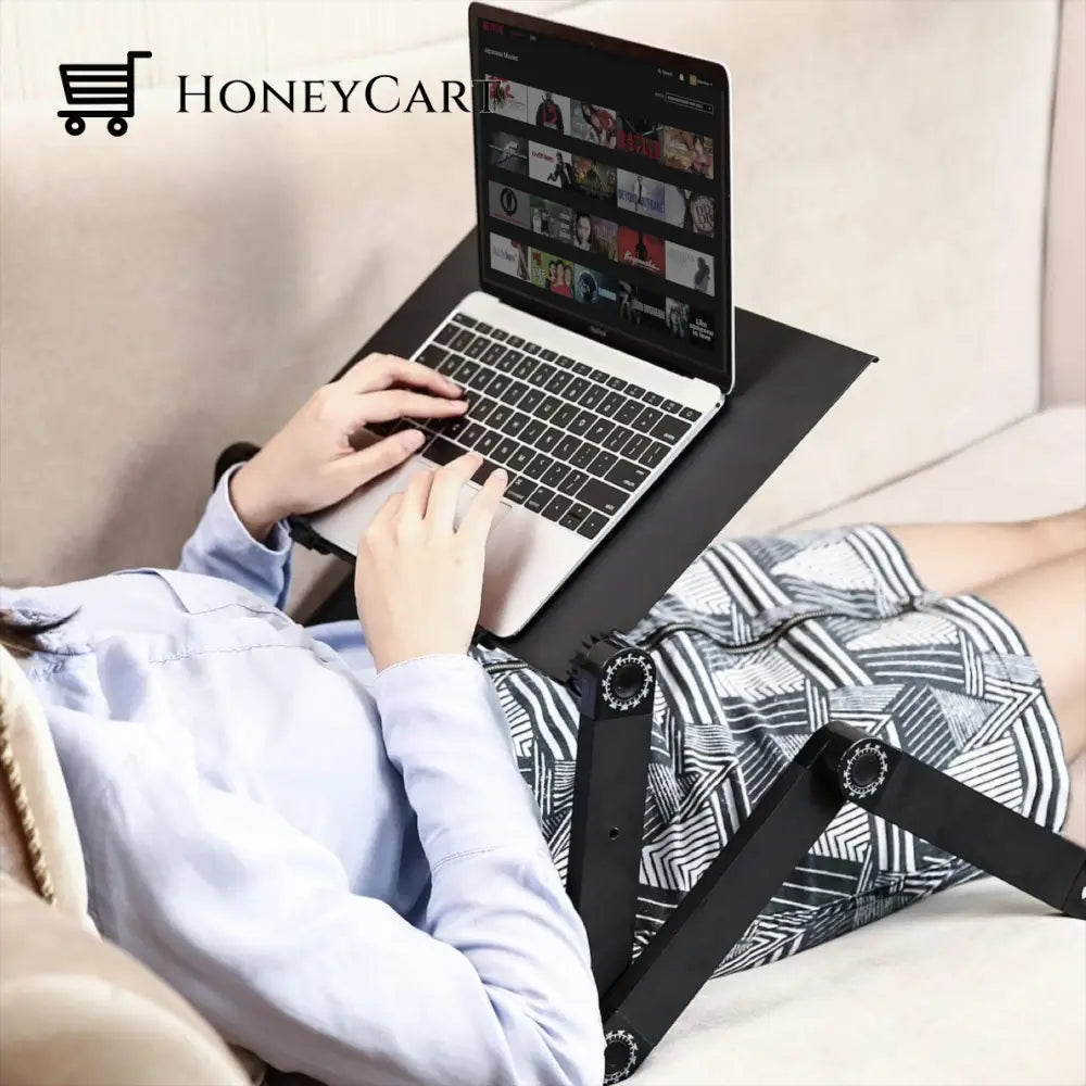 Adjustable Ergonomic Portable Aluminum Laptop Desk.