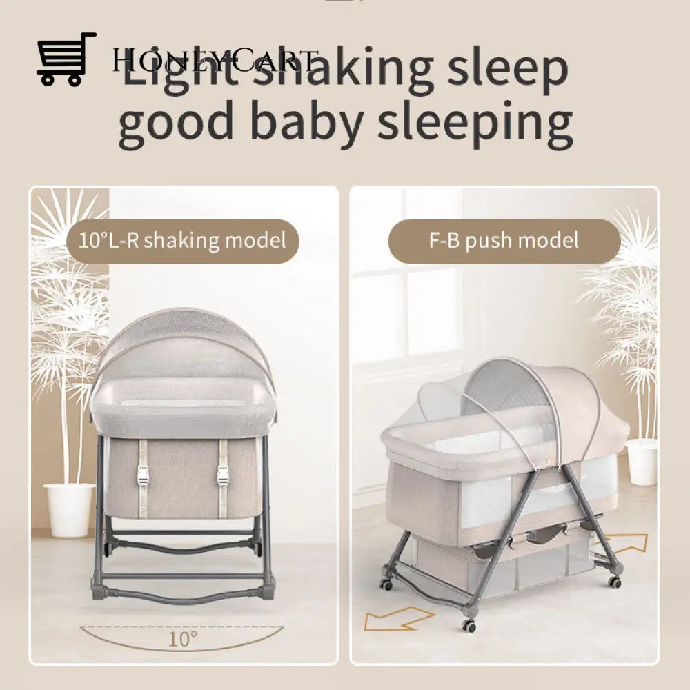 Adjustable Foldable Portable Minimalist Baby Crib Cribs & Toddler Beds
