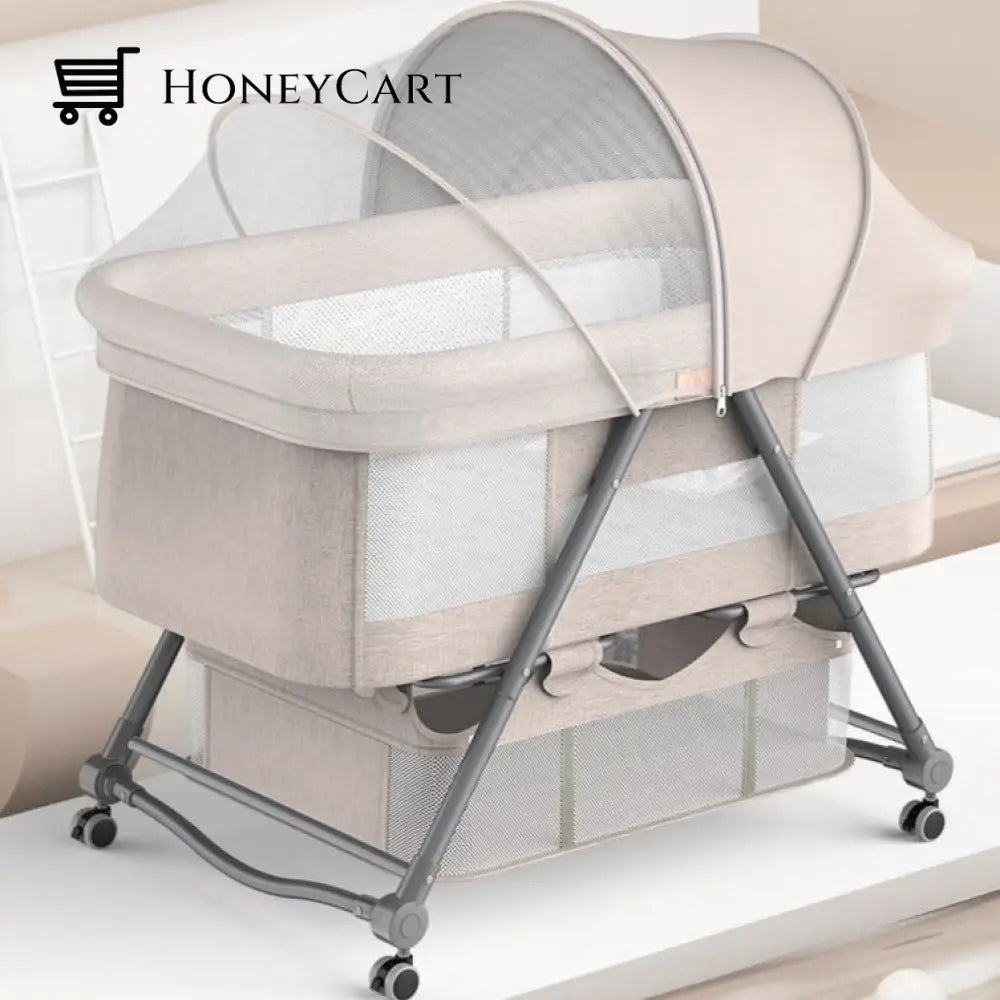 Adjustable Foldable Portable Minimalist Baby Crib Cribs & Toddler Beds