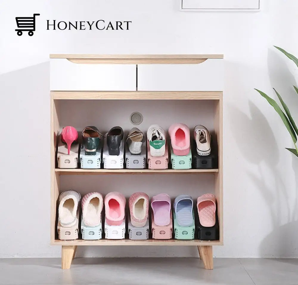 Adjustable Type Receives Shoe Rack