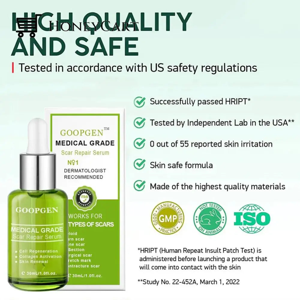 Advanced Scar Repair Serum For All Types Of Scars - Especially Acne Surgical And Stretch Marks