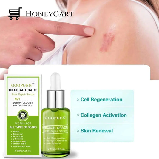 Advanced Scar Repair Serum For All Types Of Scars - Especially Acne Surgical And Stretch Marks