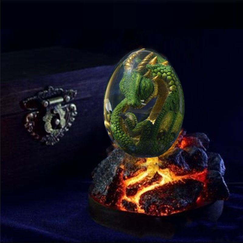 Resin Transparent Lava Dragon Egg Souvenir Gift