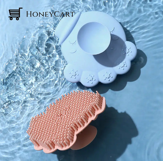 Aimisin Silicone Scrubber Suction Cupped Soft Hair Scalp Massager Shampoo Brush